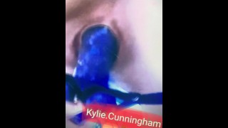 Innocent amateur Kylie Cunningham’s pulsating clit close up ass hard solo FIRST  VIDEO