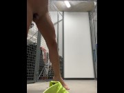 Preview 3 of Quick public piss totally naked