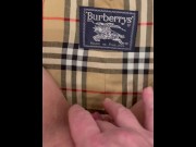 Preview 6 of Tease with my Burberry coat, full video coming