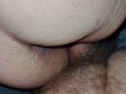 Preview 5 of Masturbate hairy pussy fuck and cum on ass