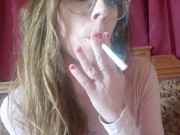 Preview 2 of Non-Nude Small Tits Cigarette Smoking