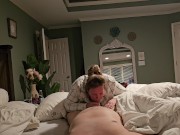 Preview 1 of Married neighbor keeps cumming in my fertile pussy and has no idea I'm not on birth control