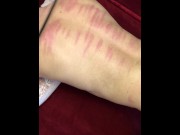 Preview 3 of morning slave ass spanking by rough wife!!!!
