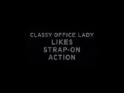 Preview 5 of Classy Office Lady Likes Strap-On Action - Brittany Andrews