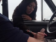 Preview 5 of I pulled my dick out in the parking lot and a chick from the street sucked it