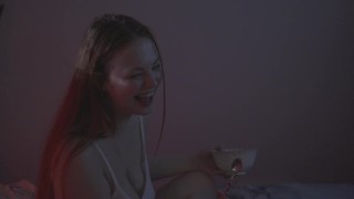 Secret of Girls Movie Nights REVEALED - AsukaKamila and Sofia Rivers hot sex tape