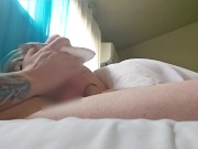 Preview 2 of I get to keep his cock warm while he has a snack. (fans.ly/r/Princessplaytime)