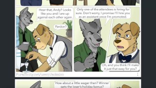 Furry Comic Dub: The Internship, Part 1.1 (Furry Animation, Furries, Furry Sex, Furry, Public Anal)