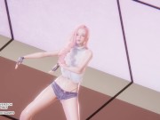 Preview 1 of [MMD] LE SSERAFIM - Perfect Night Seraphine Sexy Kpop Dance League of Legends Uncensored Hentai 4K 6