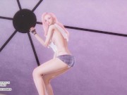 Preview 6 of [MMD] LE SSERAFIM - Perfect Night Seraphine Sexy Kpop Dance League of Legends Uncensored Hentai 4K 6