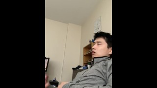 OnlyFans asian teen jerk off on a webcam in a hotel