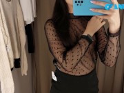 Preview 4 of [4K] See-Trough Transparent Blouse Try On Haul