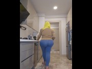 Preview 6 of my big ass stepmom gabriella cooks by showing me her ass.