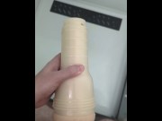 Preview 4 of Pissing inside of her - Fleshlight fucking