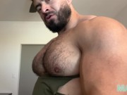 Preview 2 of Muscle Hunk Chest Worship and Pec Bouncing
