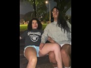 Preview 5 of Two STRANGERS masturbate on THE STREET looking to get Caught, what nerves!!!!