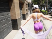 Preview 3 of I went through Mexico City with my friend Jocessita and I busted her ass with my big cock