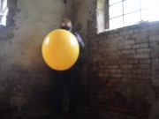 Preview 3 of Blowing up some Balloons in an old empty House and fuck