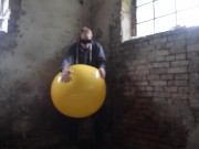 Preview 4 of Blowing up some Balloons in an old empty House and fuck