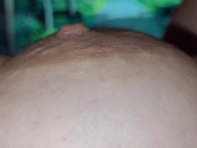 Preview 2 of Super Close Up Delicious Nipple Wet by  My Saliva