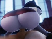 Preview 4 of Widowmaker Sitting On A Big Dick