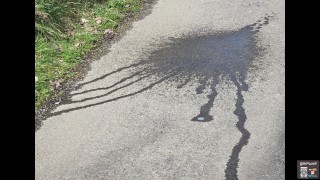 Compilation of biker pissing where he wants. In public, a road, off a bridge, in lycra shorts etc