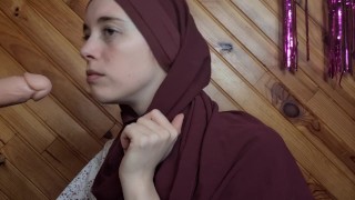 Beautiful Muslim student discovers a dildo in her sister's things and drops it