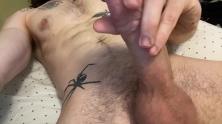 I cum early and almost miss it, masturbating  cumshot