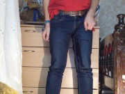 Preview 3 of 18 year old gay teenager pissed his jeans 3
