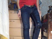 Preview 5 of 18 year old gay teenager pissed his jeans 3
