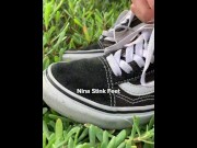 Preview 1 of POV: Stinky Feet Fetish. Taking off the sweat Sneakers