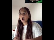 Preview 5 of Petite Indian MiaZ reacts to Goblin Cave