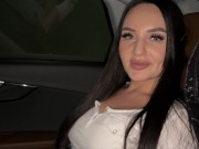 Preview 2 of Mall pickup ends with risky public blowjob in car