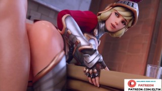 Knight Mercy Hard Anal Fucking And Creampie In House | Hottest Overwatch Hentai 4k 60fps