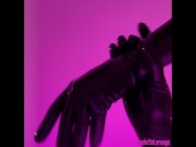 Preview 3 of Latex Fetish Gloves Rub Together and Make Sounds