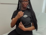 Preview 2 of SHHH!!!  We're at the doctors office!  Showing Off Pregnant Hot Body And Big Tits!  Please Be Quite!