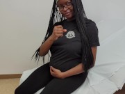 Preview 4 of SHHH!!!  We're at the doctors office!  Showing Off Pregnant Hot Body And Big Tits!  Please Be Quite!