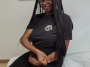 Preview 5 of SHHH!!!  We're at the doctors office!  Showing Off Pregnant Hot Body And Big Tits!  Please Be Quite!