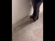 Preview 1 of ASSHOLE  CAUGHT JERKING OFF IN THE STAIRCASE!