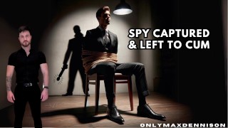 Spy captured & left to cum