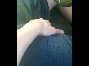 Preview 1 of Passenger view Teasing his Dick while Driving. -- Tara Steele