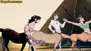 Centaur Threesome Hentai Cartoon Animation