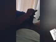Preview 2 of Big Black Dick Masturbating, Moaning, Cum Compilation