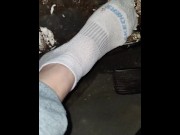 Preview 6 of Smashing cake on my break pedal in my socks and jeans 360 view