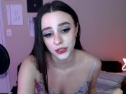 Preview 3 of Bratty Good Girl SPH Cum Countdown Cam Compilation Mia Nyx Humiliating Small Dicks, Tiny Cocks