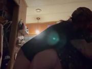 Preview 5 of Pregnant wife fucks moving guy