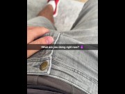 Preview 1 of Cheating Cheerleader has sexting with classmate for homework and gets fucked on SnapChat