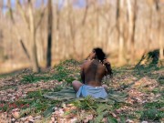 Preview 6 of Ebony Gets Found and Fucked Outdoors
