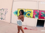 Preview 3 of Ebony Slut Boni Brown Banged By Spanish Cock Then Facialized - MAMACITAZ