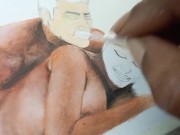 Preview 5 of Erotic Art Or Drawing Of Sexy Indian Woman enjoying First Night with Husband